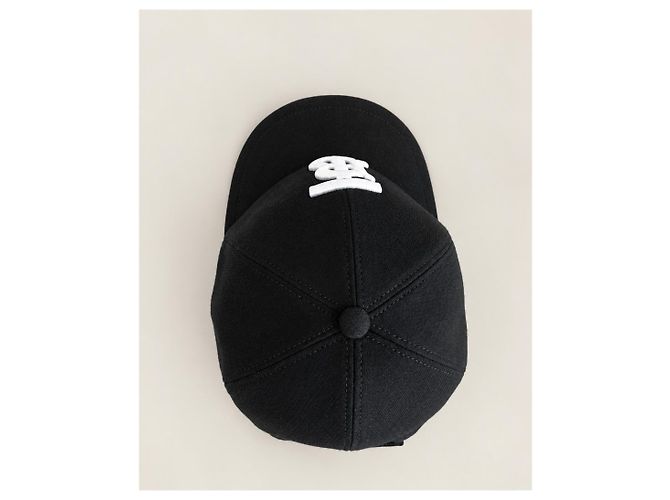 Burberry Cappellino da baseball in cotone Monogram Nero Unisex - vista 10