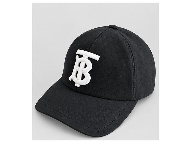 Burberry Cappellino da baseball in cotone Monogram Nero Unisex - vista 13