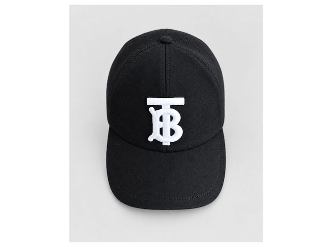 Burberry Cappellino da baseball in cotone Monogram Nero Unisex - vista 2