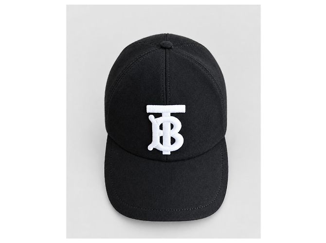 Burberry Cappellino da baseball in cotone Monogram Nero Unisex - vista 5