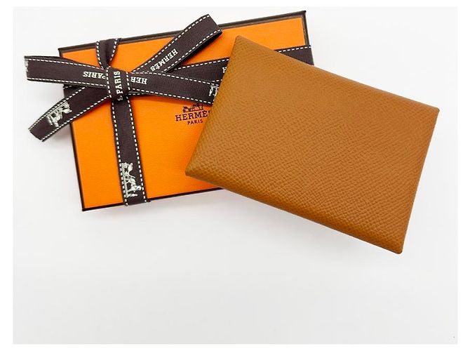 Hermès Tarjetero Calvi Duo Gold - vista 11