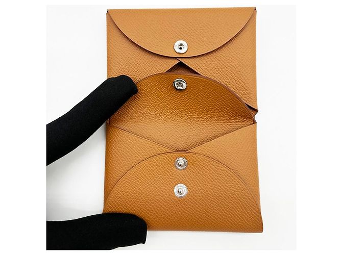 Hermès Tarjetero Calvi Duo Gold - vista 18