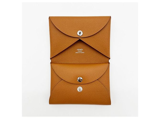 Hermès Tarjetero Calvi Duo Gold - vista 7