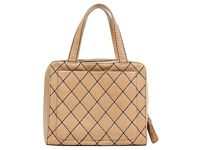 Chanel Wild Stitch Tote Bag Beige - Ansicht 3