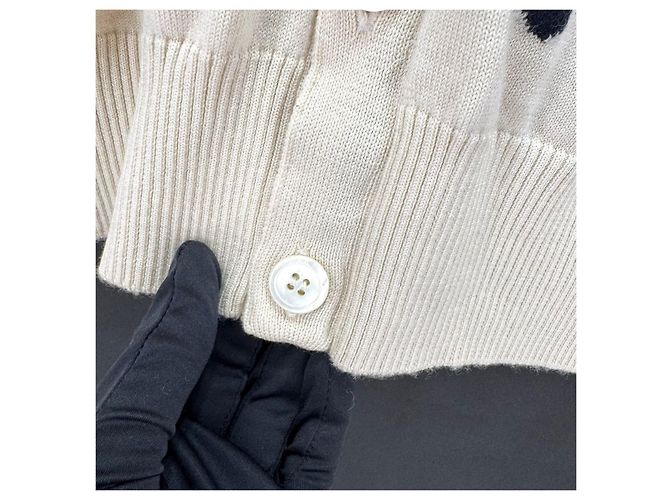 Thom Browne Sky Icon Cardigan mit diagonaleem Riemen - Ansicht 9
