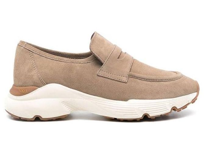 Mocassini Sporty Tod's in camoscio beige - vista 2