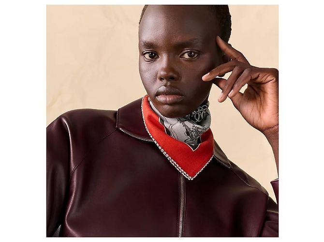 Hermès Sciarpa in cashmere e seta da donna - vista 3