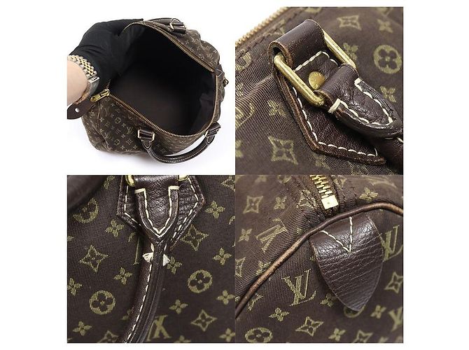 Louis Vuitton Monogram Mini Lin Canvas Speedy Tote Bag - Ansicht 6