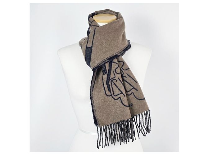 Hermès Kaschmirschal Marine - Ansicht 10