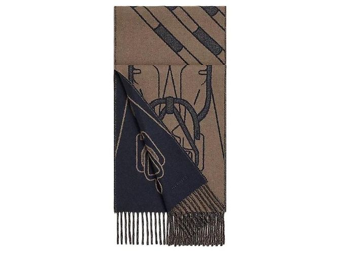 Hermès Kaschmirschal Marine - Ansicht 2