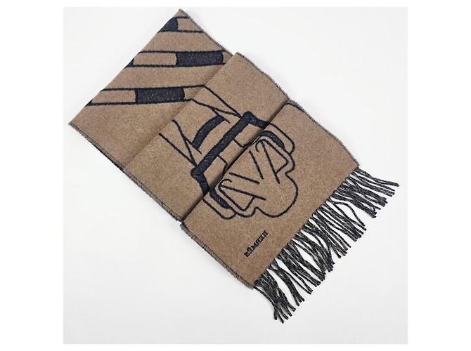 Hermès Kaschmirschal Marine - Ansicht 8