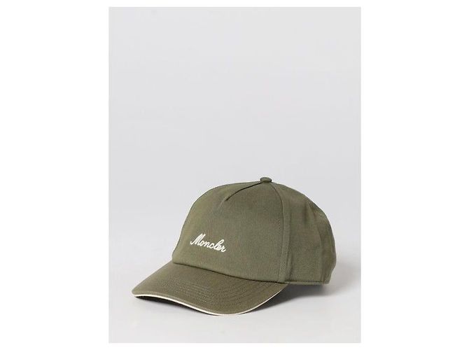Cappellino da baseball Moncler in cotone verde oliva - vista 4