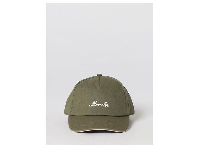 Cappellino da baseball Moncler in cotone verde oliva - vista 5