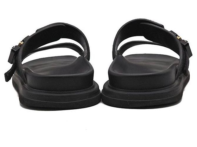 Sandali Aqua Dior in Camoscio Nero - vista 5