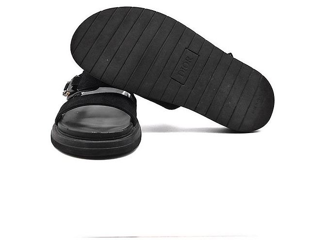 Sandali Aqua Dior in Camoscio Nero - vista 6