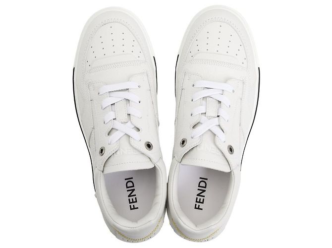 Fendi Baskets blanches avec logo - vue 3