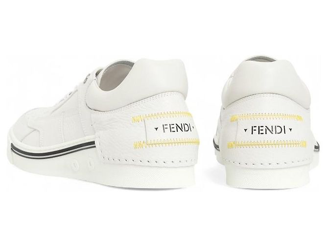 Fendi Baskets blanches avec logo - vue 7
