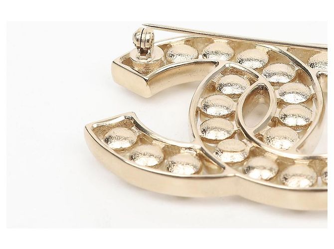 Spilla Chanel con Perle Bianca Metallo - vista 4