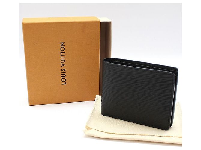 Louis Vuitton Portafoglio Multiple in Epi Nero - vista 2