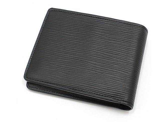 Louis Vuitton Portafoglio Multiple in Epi Nero - vista 4