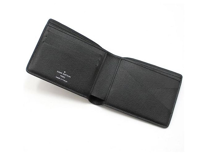 Louis Vuitton Portafoglio Multiple in Epi Nero - vista 6