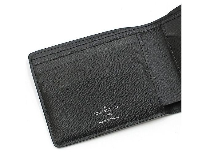 Louis Vuitton Portafoglio Multiple in Epi Nero - vista 7