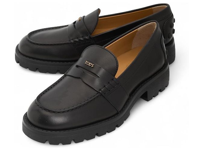 Mocassini Tod's in pelle nera - vista 2