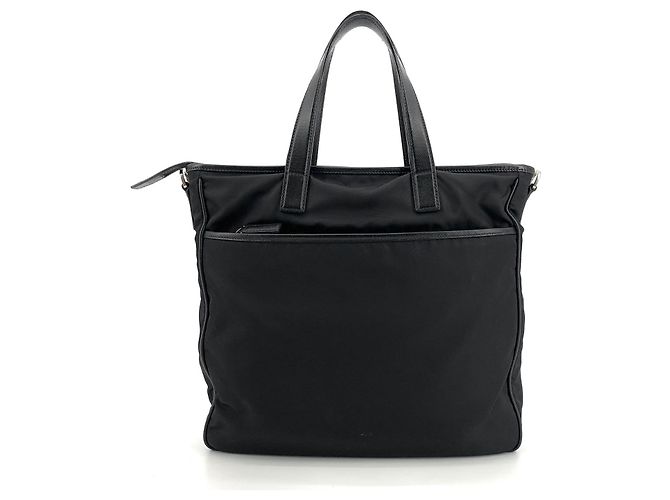 Prada Borsa Tote e Borsa a Tracolla in Nylon con Logo Triangolare - vista 3