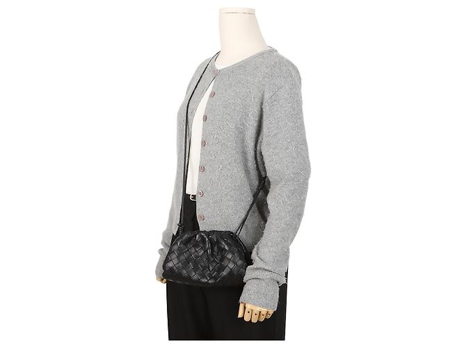 Bottega Veneta Mini Weaving Pouch Black - vista 12