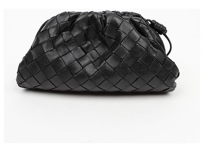 Bottega Veneta Mini Weaving Pouch Black - vista 3