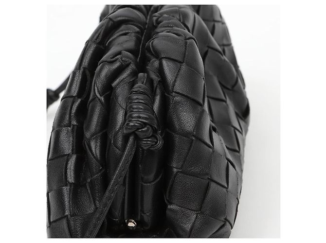 Bottega Veneta Mini Weaving Pouch Black - vista 5