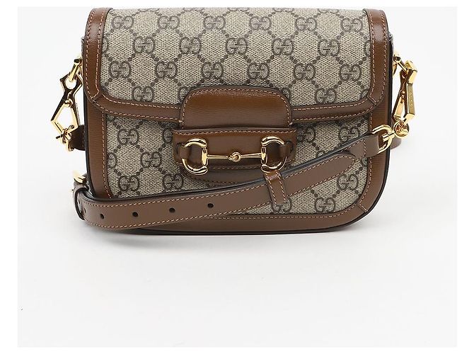Gucci Mini Borsa Horsebit Marrone - vista 2