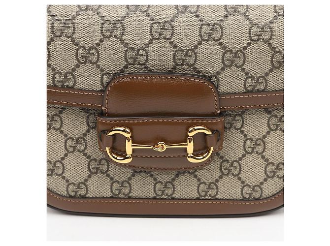 Gucci Mini Borsa Horsebit Marrone - vista 3