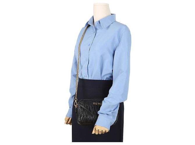 Miu Miu Borsa Camera in pelle Nappa matelassé da donna - vista 16