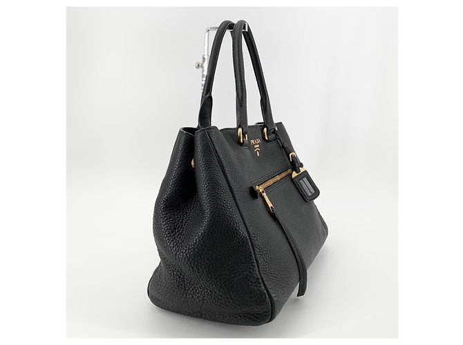 Prada Borsa Tote e Borsa a Tracolla in Vitello Daino - vista 4