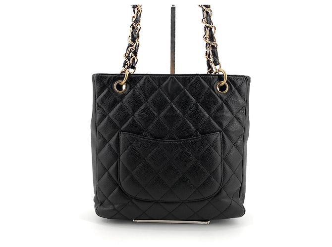 Chanel Borsa a tracolla Caviar Petit Shopping - vista 3