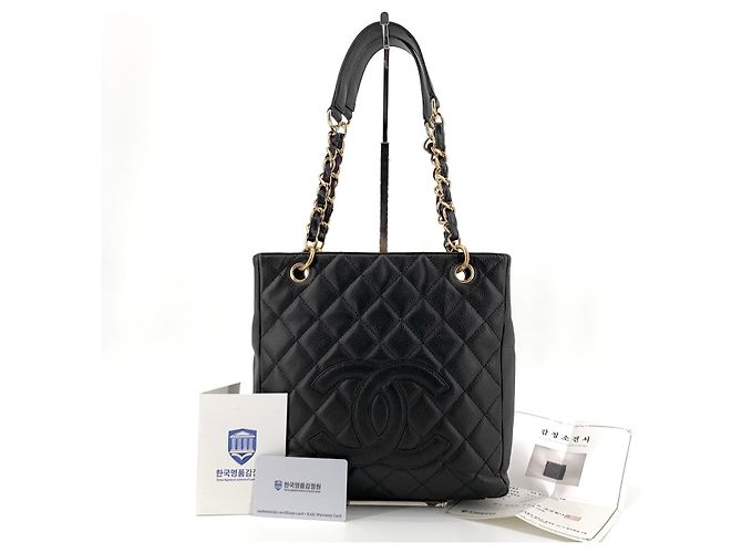 Chanel Borsa a tracolla Caviar Petit Shopping - vista 9