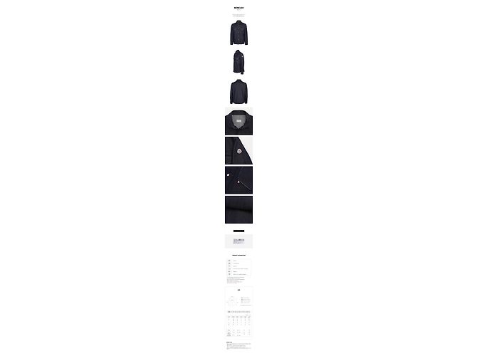 Moncler Giacca camicia in denim da uomo - vista 11