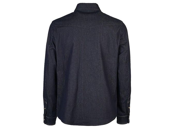 Moncler Giacca camicia in denim da uomo - vista 3