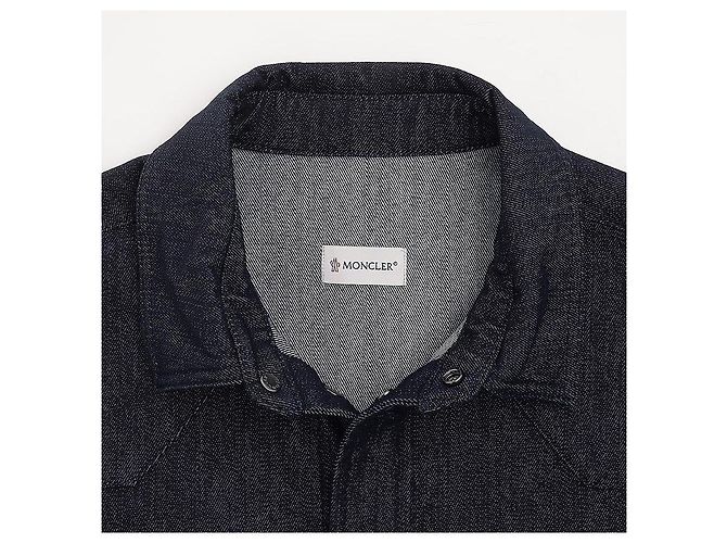 Moncler Giacca camicia in denim da uomo - vista 4