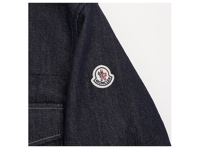 Moncler Giacca camicia in denim da uomo - vista 5