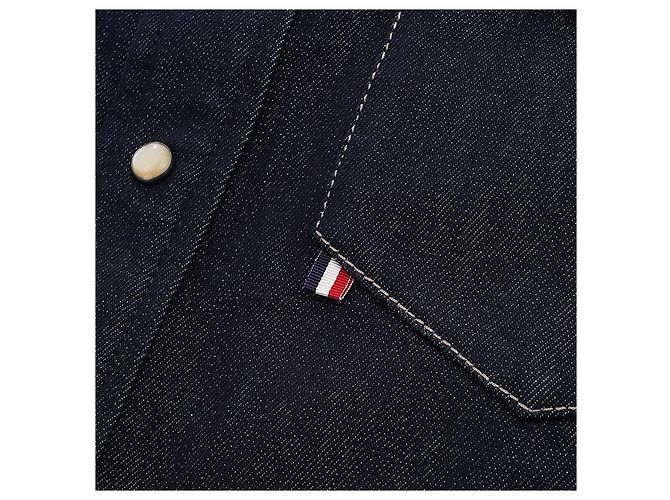 Moncler Giacca camicia in denim da uomo - vista 6