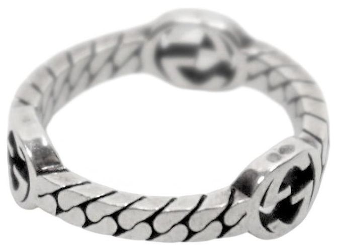 Gucci Anillo Entrelazado de Plata Talla - vista 3