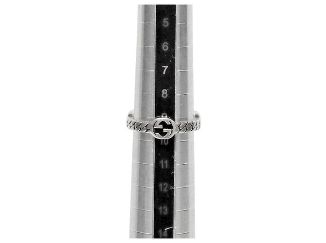 Gucci Anillo Entrelazado de Plata Talla - vista 7