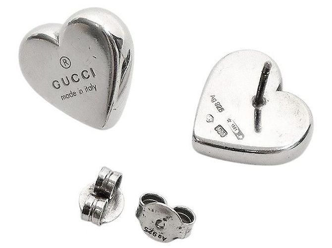 Gucci Orecchini a cuore in argento - vista 4