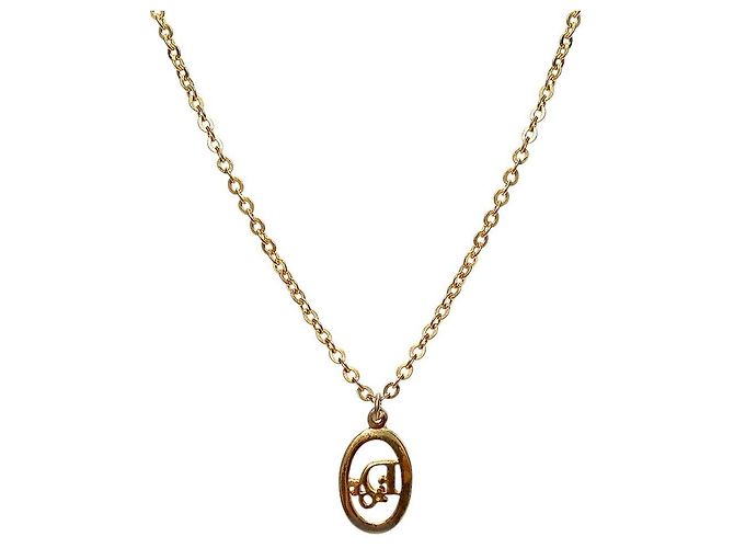 Dior Round Oblique Gold Halskette - Ansicht 2