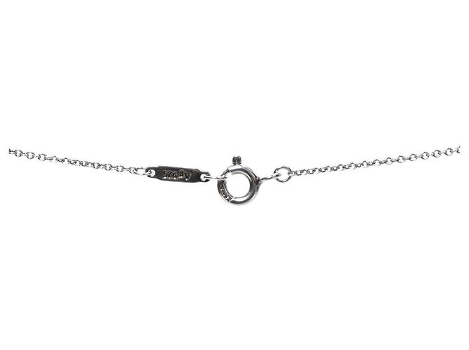 Tiffany & Co Silberkette mit doppeltem rosa Herz - Ansicht 3