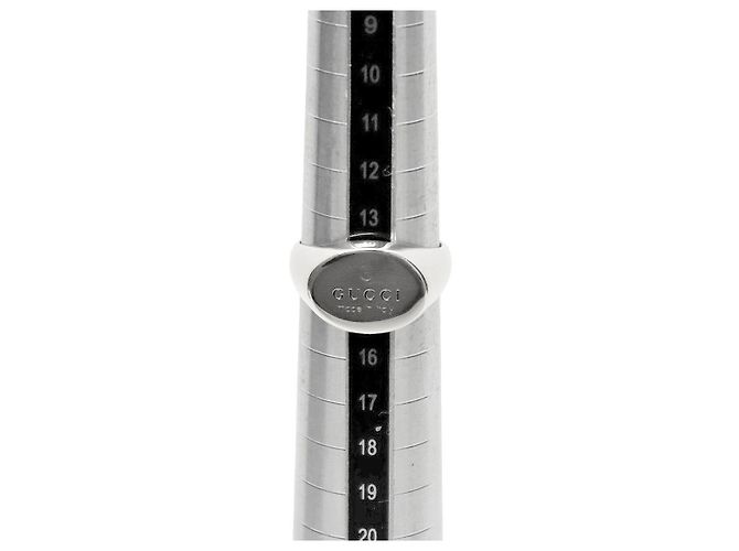Gucci Anillo Ovalado de Plata Talla - vista 6