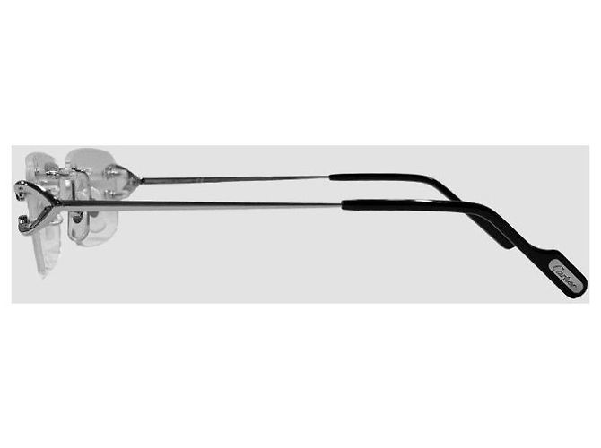 Cartier Gafas Deco Rimless Silver - vista 15