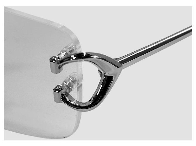 Cartier Gafas Deco Rimless Silver - vista 19